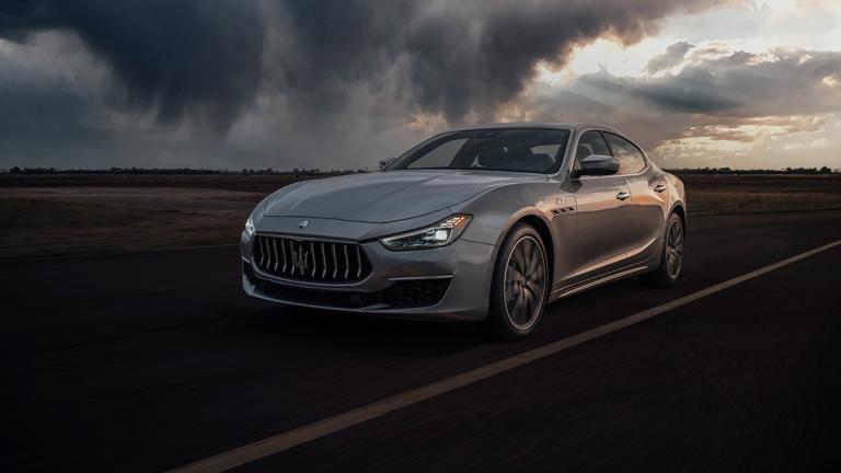 2023 Maserati Ghibli in silver.